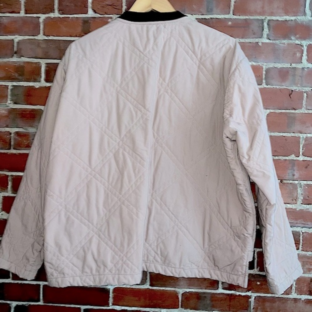 Ladies FREE PEOPLE Quilted Tan/Brown Bomber - Picture 3 of 6